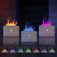 Diffuseur d'arôme d'humidificateur de flamme de feu portable super puissant de 250ml pour bureau à domicile et décoration
