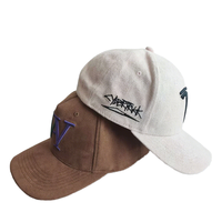 Gorras de béisbol 2025 con logotipo personalizado gamuza personalizada 5 paneles Unisex clásico 5 paneles gorra de béisbol ajustable sombrero deportivo