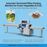 Automatische Horizontale Verpackungsmaschine zum Fabrikpreis für Kissenförmige Lebensmittelverpackungen von Tiefkühlgemüse und -obst in Plastik-/Papiertüten