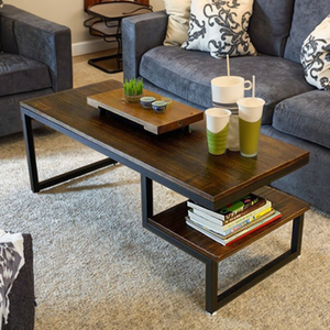 <span class=keywords><strong>Tavolino</strong></span> da Caffè in Ferro Battuto <span class=keywords><strong>Stile</strong></span> <span class=keywords><strong>Industriale</strong></span> per Uso Domestico - Product Image 3