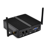 Mini PC TV BOX le moins cher Celeron J4105 J4125 N4100 Double LAN 2COM Win7 Linux Ubuntu 4*USB3.0 HD VGA Portable Sans Ventilateur Boîtier X86