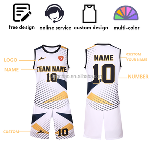 Ensemble de maillots de basket-ball d'été personnalisés pour enfants, grande taille, réversibles, respirants, à séchage rapide, pour l'entraînement et la compétition, 100% coton - Product Image 6