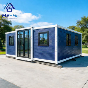 Maison conteneur préfabriquée extensible 40 pieds x 20 pieds avec panneaux solaires, 1, 2, 3, 4 ou 5 chambres, pour jardin, maison modulaire, cabane - En promotion - Product Image 1