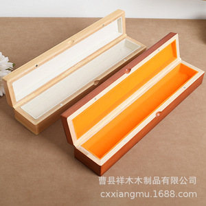 กล่องเก็บเครื่องประดับไม้ไผ่และไม้ 35x7x5 ซม. ทรงสี่เหลี่ยมสไตล์วินเทจสำหรับจัดเก็บสร้อยคอจี้ปากกา - Product Image 4