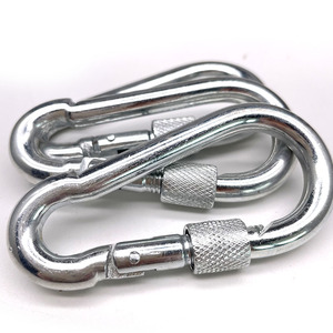 BT-245S Din 5299 formu D 8cm galvanizli vidalı kanca kilit çelik karabina endüstriyel kancalar - Product Image 5