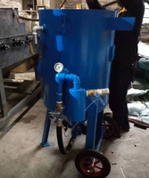 Mini sablage pneumatique mobile haute pression pour l'élimination de la rouille sur structures en acier, navires, véhicules et grues à tour
