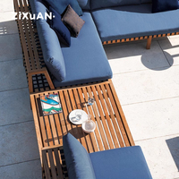 Chaises de jardin imperméables pour hôtel, villa, terrasse, restaurant, meubles de jardin, table basse, canapé de loisirs en aluminium de luxe, style nordique
