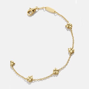 Pulsera <span class=keywords><strong>de</strong></span> trébol <span class=keywords><strong>de</strong></span> cuatro hojas <span class=keywords><strong>de</strong></span> <span class=keywords><strong>oro</strong></span> <span class=keywords><strong>de</strong></span> 18K, abalorios <span class=keywords><strong>de</strong></span> diseñador <span class=keywords><strong>de</strong></span> Plata <span class=keywords><strong>de</strong></span> Ley 925 para pulseras, pulseras impermeables sin deslustre a granel - Product Image 2