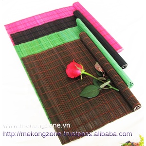 Accessoire d'artisanat de temps de repas de napperon de table en bambou de forme libre écologique - Product Image 3