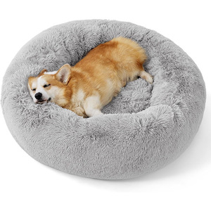 <span class=keywords><strong>Cuccia</strong></span> Rotonda <span class=keywords><strong>per</strong></span> Cani Moderna e Resistente, Anti-Ansia, in Peluche Bianco Lungo, Lavabile, Morbida, in Finta Pelliccia, <span class=keywords><strong>per</strong></span> Interni - Product Image 5