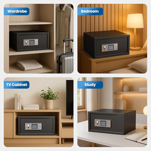 Caja de Seguridad de 1.0 Pies Cúbicos con Cerradura para Dinero, Joyas, Documentos y Armas, Caja Fuerte Digital para Oficina, Hotel y Uso Personal - Product Image 3