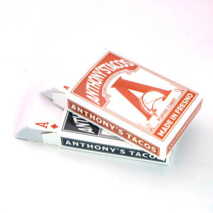 畅销定制徽标280gsm蓝芯打印扑克纸扑克牌家庭批发定制可用 - Product Image 4