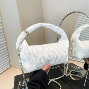 กระเป๋าสะพายข้างสไตล์มินิมอลลำลอง ดีไซน์ทันสมัย ซับในโพลีเอสเตอร์ กระเป๋าถือสำหรับผู้หญิง - Product Image 5