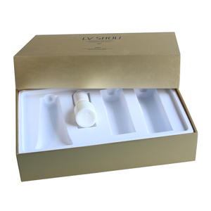 cajas de embalaje con bandeja de Blister paquete vacío reciclado blanco de lujo caja de papel para cosméticos - Product Image 1