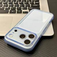 Coque personnalisable antichoc à coussin d'air pour iPhone 18 17 Pro Max en TPU, grande fenêtre, couleur unie, anti-traces de doigts, protection optimale