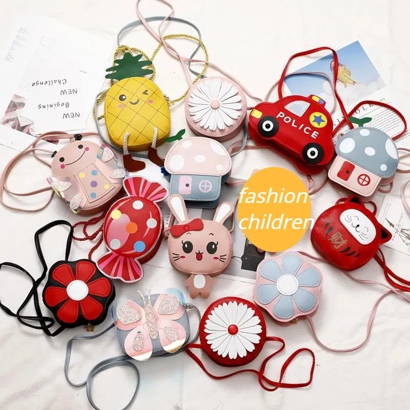 wholesale free gift cartoon animal shape flower rabbit kids handbags handbag toddler kids shoulder bags for girls