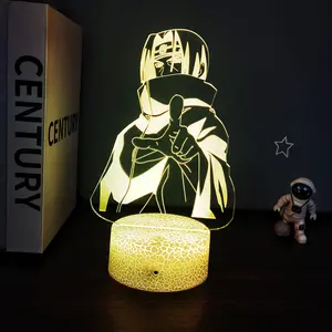 30 стилей Аниме 3D лампа на заказ 3D Светодиодная лампа Uchiha Itachi серия 3D иллюзии лампа для детей подарок