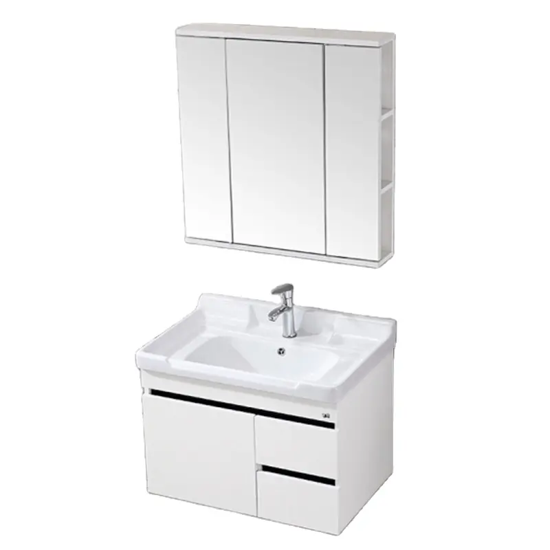 Prezzo soggiorno cabinet bianco superficie solida Vanity Combo vanità lavandino del bagno