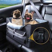 Siège rehausseur moderne pour chien, lit de voiture, tissu Oxford, portable, ceinture de sécurité, toutes saisons, logo personnalisé, étanche, en stock