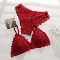 Ensemble Soutien-Gorge en Dentelle Soie Glacée de Haute Qualité 2025, Confortable, Sexy, à Fermeture Frontale, Boutons et Dos Magnifique Sans Armature