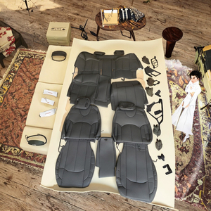 Funda de Asiento de Coche Deportiva de Cuero PVC, Juego Completo para Todas las Estaciones, Civic, Sportage, Santa Fe, Prado 2010-2021, Land Cruiser, Sorento, Tucson, <span class=keywords><strong>Ford</strong></span> - Product Image 3