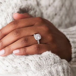 Elegant White <b>Crystal</b> Silver <b>Ring</b> for Women Wedding Engagement Anniversary Party Jewelry Gift - Product Image 3