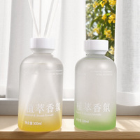 Diffuseur de parfum en verre givré de luxe 500 ml, grande capacité, parfum d'aromathérapie naturel à base de plantes pour hôtel, spa, décoration de la maison