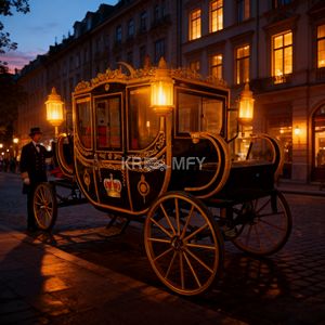 2025 Calèche royale de Cendrillon de haute qualité, à traction animale, pour le transport touristique spécial, à vendre - Product Image 4