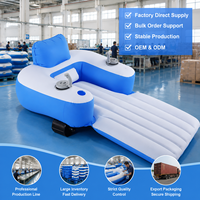 Balsa Flotante Inflable Doble de PVC para Adultos, para Uso en Piscinas, Modelo 167/109cm