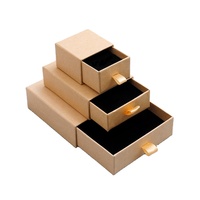 Vente flash - Boîtes à bijoux rigides en papier personnalisées avec logo, recyclables, pour emballages cadeaux de boucles d'oreilles, avec pochette en velours