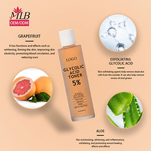 Etiqueta privada Ácido glicólico 5% Solución tonificante Exfoliar Hidratante Brillo Tónico Glicólico para la piel - Product Image 3