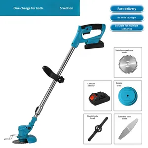 <span class=keywords><strong>Tagliaerba</strong></span> <span class=keywords><strong>Elettrico</strong></span> Industriale 21v 125cc Piccola Macchina per Diserbo Domestico con Batteria al Litio Ricaricabile Trimmer per Erba Fai-da-Te - Product Image 2