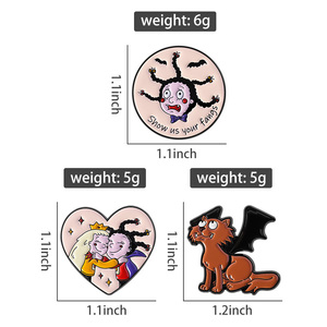 Cho chúng tôi thấy răng nanh của bạn men Pin phim hoạt hình phim hoạt hình nhân vật phim hoạt hình Trâm ve áo huy hiệu trang sức quà tặng bán buôn - Product Image 6