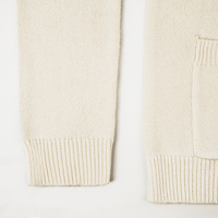 AiNear Großhandel Benutzerdefiniertes Logo Design OEM & ODM Hochwertige Langarm V-Ausschnitt Knopfleiste Beige Herren Weicher Woll-Strick Cardigan Pullover
