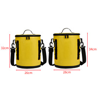 Sac isotherme rond portable le plus populaire, imperméable, avec logo personnalisé et bandoulière, idéal pour la cryothérapie, la plage, les pique-niques et le camping