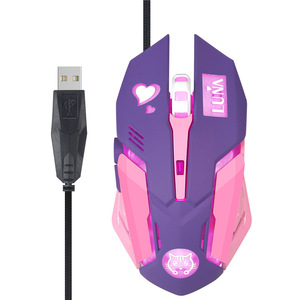 Ratón Óptico Mecánico para Juegos Chu-t Wired Angel, USB, con 6 Botones, Diseño Ergonómico - Product Image 1