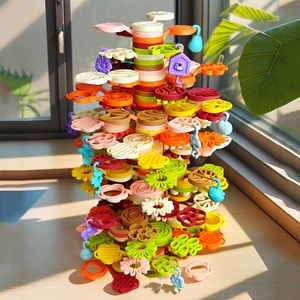 Lumières éducation précoce pensée formation équilibre blocs de construction <span class=keywords><strong>en</strong></span> plastique bricolage empilage <span class=keywords><strong>musique</strong></span> arbres enfants Puzzle jouets - Product Image 1