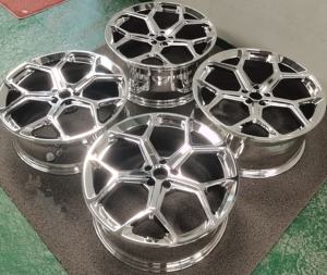 Rines de Aleación Forjados Personalizados con Acabado Cromado Pulido y Cepillado 5*112 5*120 5*130 para Autos Mustang <span class=keywords><strong>GT</strong></span>, Audi, BMW, Benz, Lexus - Product Image 3