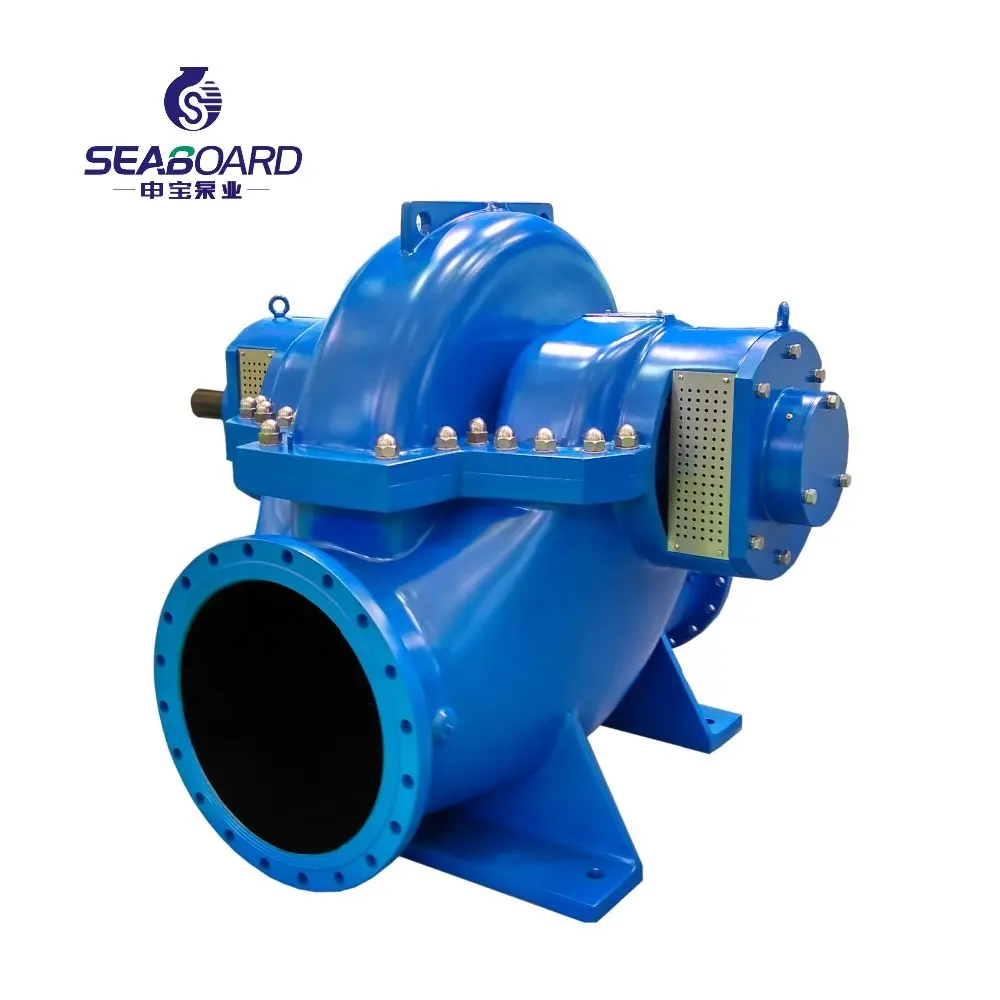 Big Flow Double Suction Impeller Volute Casing Axial Split Casing Centrifugal Water Pump