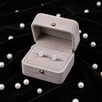 Boîte à bijoux carrée en bois de luxe, faite à la main, pour bagues, pendentifs, bracelets, solution de rangement élégante pour objets de valeur