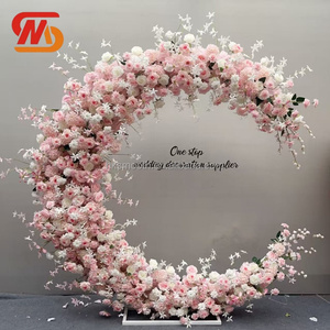 SMOOTH Pink Wedding Events Party Decoration Supply Flower <b>Stand</b> Flower Arch With Metal <b>Stand</b> - Product Image 1