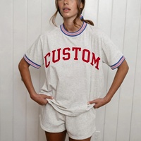 Wholesale Women's Custom Print Cotton Print logo Graphic Vintage Designer Streetwear T-shirt Printing High Quality