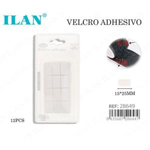 Nastro Adesivo in Velcro ILAN 15x25mm 12 Pezzi - Product Image 1