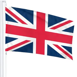 Huiyi Great Britain Flag 3X5Ft Custom Country Decoration Uk British Flags Hot Sell Country Uk Flag