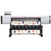 Impresora Digital de Vinilo de Alta Velocidad y Bajo Costo 2024, Impresora Plotter de Inyección de Tinta Eco Solvente de 1.8 m con Cabezales Individuales o Dobles