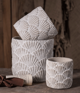 การออกแบบสร้างสรรค์นูน<span class=keywords><strong>รูป</strong></span>ใบไม้กระถางดอกไม้ซีเมนต์รอบ<span class=keywords><strong>สมา</strong></span>ร์ทพืชหม้อยืนหม้อสวน - Product Image 6