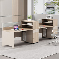 Bureau simplifié BGZ-008X, poste de travail actuel pour le personnel, bureau informatique, bureau de travail, combinaison bureau et chaise pour bureau informatique