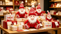 Jouet en peluche gnome mignon, figurine en peluche personnalisée pour cadeau de Noël, décoration de fête, jouet en peluche gnome