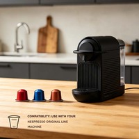 Cápsulas de Café Monodosis OEM Compatibles con Máquinas Nespresso OriginalLine, Sin Conservantes, Sin Azúcar ni Sabores Artificiales Añadidos