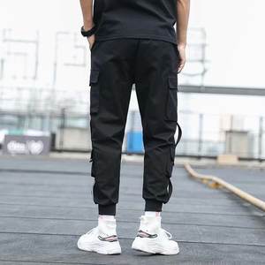 New Fashion Europe Men Solid Color Overalls Multi-pocket Street <strong>Pants</strong> Outdoor Sports Casual Trousers Long Ninth <strong>Harem</strong> <strong>Pants</strong> - Product Image 5